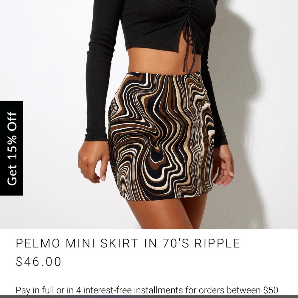 Motel rocks mini skirt